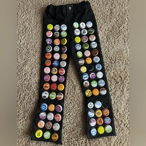 Kids Customize Made Bottle Cap Stacked Jeans